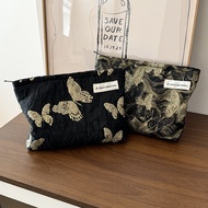 Golden butterfly cosmetic bag, fabric skin care pr Golden butterfly cosmetic bag fabric skin care Pr