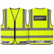 vest security keselamatan guard vest hi viz mesh reflector vest.