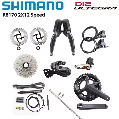Shimano ULTEGRA Di2 R8170 2x12s Groupset R8100 Crankset 30T 34T Cassette FD RD R8150 Derailleur cl80