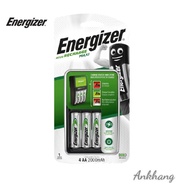 Bộ sạc tự ngắt Energizer Charger kèm 4 pin sạc AA 2000mAh 1.2V có thể sạc 2 pin hoặc 4 pin AA - AAA
