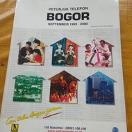 yellow pages buku petunjuk telepon Bogor 1999-2000