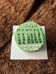 kue ulang tahun kalender calendar korean birthday cake