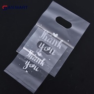 AN.MART 100Pcs Mini Thank you Plastic Gift Bags Wedding Candy Bags Shopping Carrier Bags MY