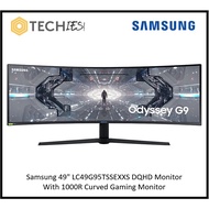 Samsung 49" DQHD Monitor With 1000R Curved Gaming Monitor LC49G95TSSEXXS