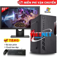 [Trả góp 0%]Bộ máy tính chơi game PUBG PC thiết lập Full HD cao cấp 22 inch (Trọn bộ tặng  bộ bàn ph