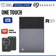 Seagate One Touch 8TB / 20TB / 24TB External Hard Drive Desktop HDD - USB-C compatible  with Rescue 