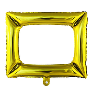 2Pcs Picture Frames Balloons gold foil balloon Selfie Frame Aluminum Foil Balloons for Photo Booth P