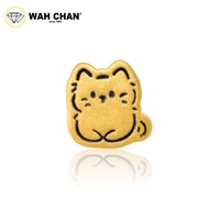 WAH CHAN 999 Gold Pendant - Cat Charm B79