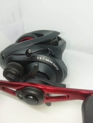 รอกตกปลา SHIMANO CAIUS HG 150/151 พร้อมสายชุบทองและโซ่ ขนาด 7.2:1 สำหรับตกปลาทะเลและน้ำจืด