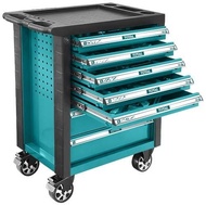 TOTAL รุ่น THPTCS71621 ตู้เครื่องมือช่าง 7 ชั้น พร้อมอุปกรณ์ 162 ชิ้น รุ่น ชุดเครื่องมือช่าง ตู้เค