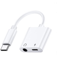2-in-1 USB-C to 3.5mm Audio & PD Fast Charger Splitter for Samsung S25 S24 Pro