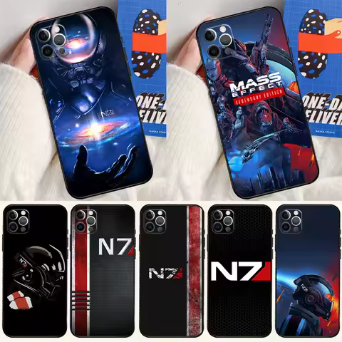 N7 Mass Effect Cover Case For iPhone 16 15 14 Pro Max 15 14 13 12 11 Pro Max XS 12 13 Mini 15 Plus F