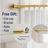 150cm/200cm Adjustable Extendable Curtain Rod Set For Windows 3/4 58inches/78inches (6 colors)