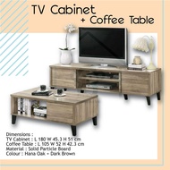 TV CABINET & COFFEE TABLE / MEDIA STORAGE CABINET/TV STAND/TV RACK/TV CONSOLE/LIVING HALL SET/HALL C