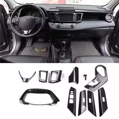 LHD For Toyota RAV4 2013-2018 window rise switch cover gear shift panle front air conditions outlet 