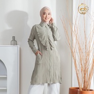 Jubah muslimah gamis dress/ Tunik Blouse kekini/ Rachel Tunik Modern /Pakaian muslim wanita/ By AM