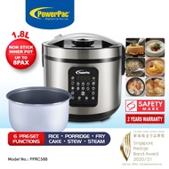 PowerPac Rice Cooker 1.8L Digital /Multi Cooker (PPRC38A/PPRC38B)
