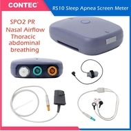 CONTEC RS10 Sleep Apnea Screen Meter Spo2 PR Nasal Airflow Thoracic and abdominal breathing with PC 