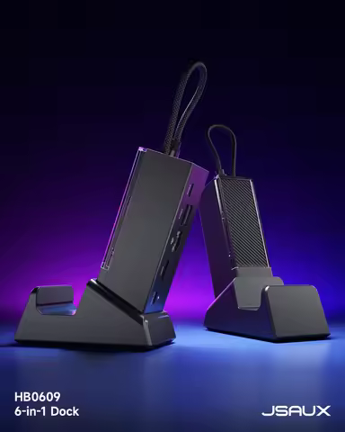 USB-C 6-in-1 Docking Station for ROG Xbox Ally X, ROG Xbox Ally X Dock with HDMI 4K@120Hz, Gigabit E