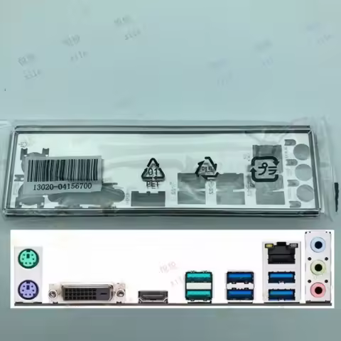 LL For Asus PRIME Z390M-PLUS Shield I/O IO Rear Baffle Backplate Motherboard