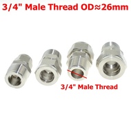 SS Pipe Adapter 1/2" 3/4" 1" BSP Male to 6mm 8mm 10mm 12mm OD Tube Ferrule Air Compression Fitting C