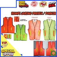 HIJAU Parking Work Project Vest Orange Green Net Vest Reflector Scotlite Vest Reflector Net Vest