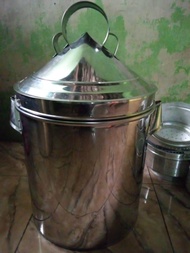 dandang kukus nasi 10 kg stenlis&amp;aluminium 0.6 mm