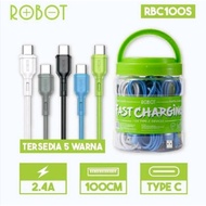 ROBOT RBC100S TPY C ORIGINAL RETAIL DATA CABLE TPYE C 2.4A USB CHARGING DATA CABLE