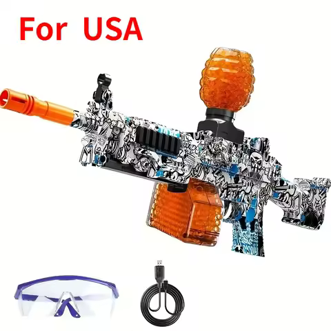 GEL Electric Ball Blaster, Rechargeable Battery, Automatic, Outdoor Games Toys For Activities Team G
