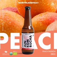 Organic Jun Kombucha Peach Passion 280 ml. - คอมบูชา Probiotic ธรรมชาติ - สร้างจุลินทรีย์ที่ดีในร่าง