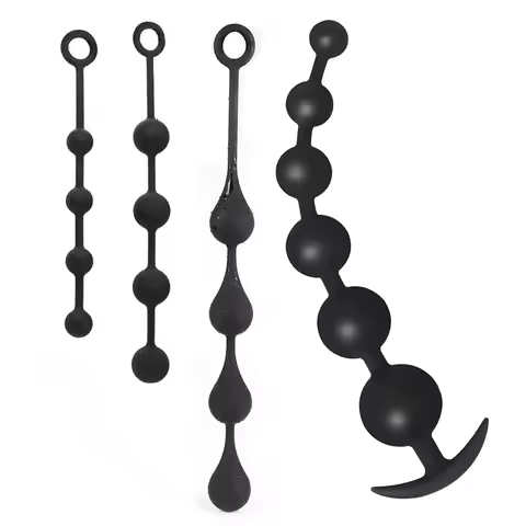 Hard Silicone Anal Plug Beads Anal Dilatation Training Anal Plug For Women Vaginal Balls Men Prostat