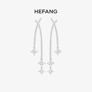 [With Box] HEFANG HEFANG Jewelry Lance Earrings Design Unique Bridal Earrings Earrings