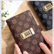 Money-Saving Magic Combination Lock Leather Waterproof Money-Saving Notebook Banknote Collection Fol