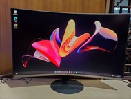SAMSUNG 32' 1000R Cruved Full HD LED Monitor *75hz , 連火牛，操作100%全正常，無任何花痕，買前可試，保用6個月