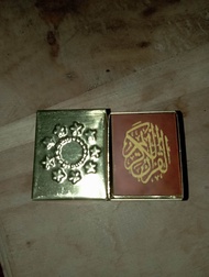 kitab stambul mini w tinta mas wadah kuningan