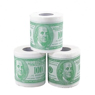 1 Roll Of 100 Dollar Bill Toilet Paper, Household Toilet Paper For Dollar Bill Printing, Novel Gifts