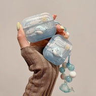 8 Blue Fish Earphone Case i12 i13 Cartoon Embossed Clear 1 2 3 4 Bluetooth gen gen1 gen2 Pro Pro2 J2