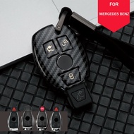 Carbon Fiber Style Car Key Fob Case Cover For Mercedes Benz C E S G CLA CLS CLK GLE300d  GLK350 GL63