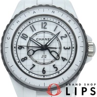 二手香奈兒 J12 Couture O'Clock 33mm 手錶，H9763，白色陶瓷，女士手錶，拋光，狀況極佳，附帶盒子和保固卡。