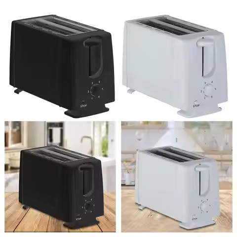 Electric Toaster EU Adapter 2 Slice Compact Kitchen Appliances Sandwich Maker for Baking Specialty B