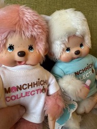 2004年產 絕版monchhichi 30週年限量版一對