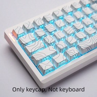 ตัวอักษรโปร่งแสงพิมพ์ด้านข้าง กึ่งทรงคอนทัวร์ วัสดุ PBT เทคนิคการพิมพ์ซับลิเมชัน ใช้ร่วมกับ Spacebar