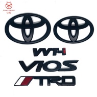 Emblem Toyota Hitam vios TRD Logo matte black