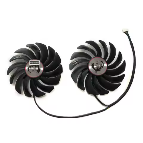 2Pcs/Set,GPU Cooler,Graphics Video Card Cooling Fan,PLD10010S12HH,For MSI GTX 1080 1070 RX580 RX480 
