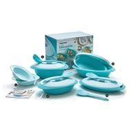 💜💜 Tupperware Blossom Set Pinggan Mangkuk in Blue + free gift condimate 💜💜