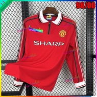 Manchester United Retro 1998/1999 Long Sleeve BECKHAM Home Football Jersey