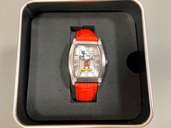 迪士尼 米奇 紅色 方形 手錶 Disney Mickey Mouse Red Watch