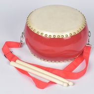 Red drums, cowhide drums, percussion instruments, toys, three sentences and a half props, children's drums, kindergartens, drums, drums and gongs.