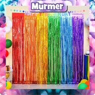 MurmerOfficial party foil curtain / foil backdrop / foil fringe curtain / foil background / tassel f