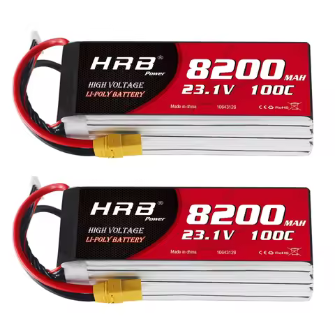 NEW High Voltage 23.1V 7500mah 8200mah 8500mah 6s Lipo Battery 100C with XT60 Battery for RC Airplan